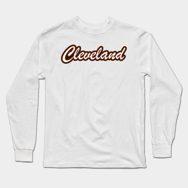 Football Fan of Cleveland Long Sleeve T-Shirt by gkillerb